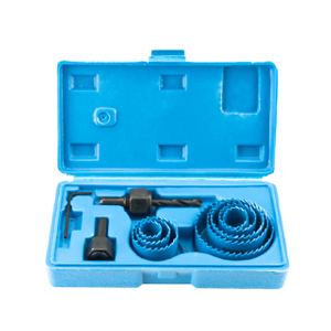 Woodworking hole saw set